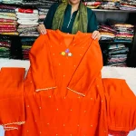 Floral Motif Silk-Blend Kurta Set